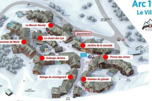 Apartamento Arc 1950 2bdrm 6/8 Guests Ski-in/out Pool+jacuzzi