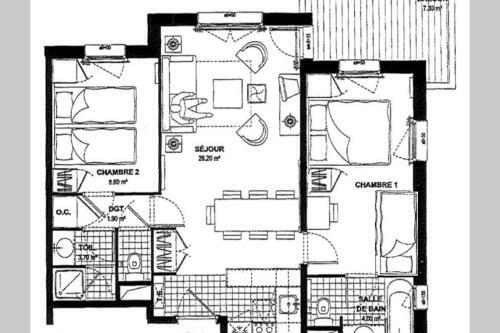 Apartamento Arc 1950 2bdrm 6/8 Guests Ski-in/out Pool+jacuzzi