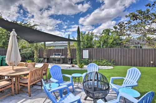 Miami Home Outdoor Pool With Slide And Fire Pit!