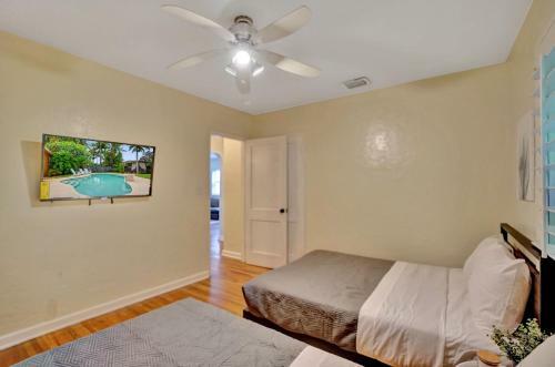 Tropical 3 Bedroom Villa With Heated Pool Mins To Beach