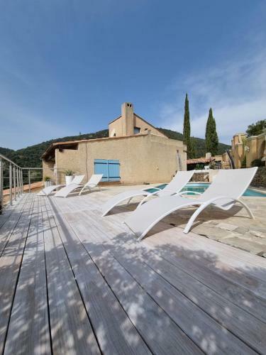 Mountain Beach Villa With Panorama View & Private Pool & Sun Terrasse