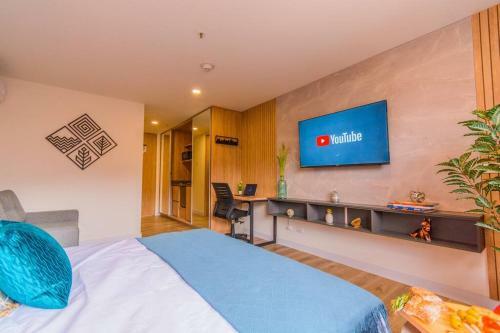 Apartamento Luxury Suite In El Poblado Co-work, Gym, Fast Wifi