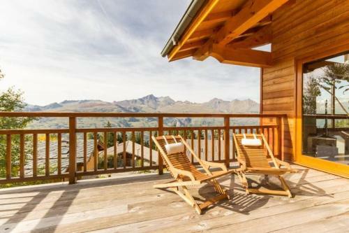 � Arc 1800, Le Chalet Manaro Avec Sa Vue Panoramique