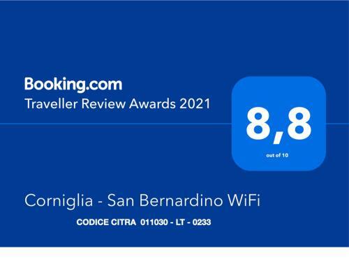 Apartamento Corniglia - San Bernardino Wifi