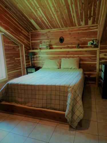Cedar Cabin Located On A Buffalo Farm