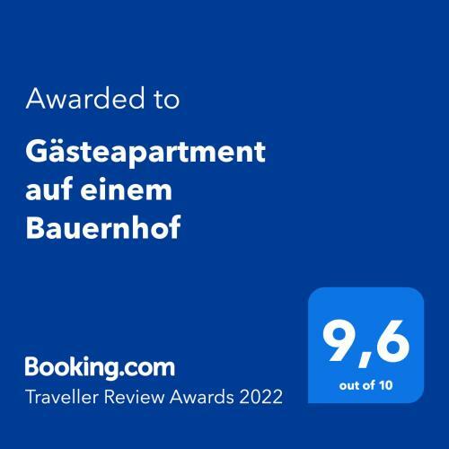 Apartamento G�steapartment Auf Einem Bauernhof