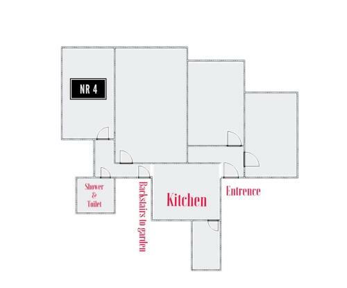 Four Individual Beautiful Spacious Rooms In Stylish Apartment