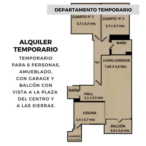Apartamento Departamento Pleno Centro Tandil Con Cochera