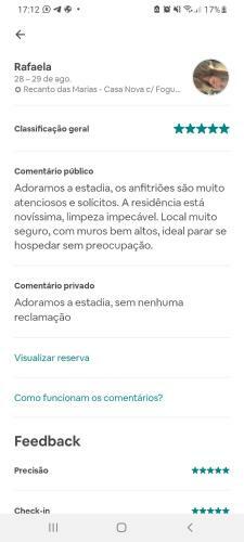 ? Recanto Das Marias - Casa Nova C/ Fogueira!
