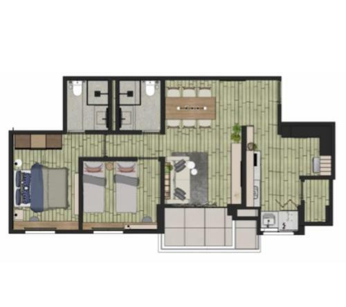 Apartamento de Luxo Na Praia de Jati�ca
