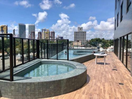 Apartamento Flat Natal Com Vista Para O Mar E Cozinha Completa