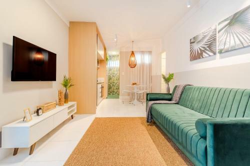 Apartamento Vt02 Excelente Apto Quarto E Sala A 300m Da Praia