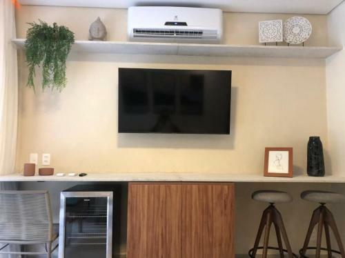 Apartamento Qavi - Flat Completo Com Dois Quartos Com Varanda E Jardim Privativo