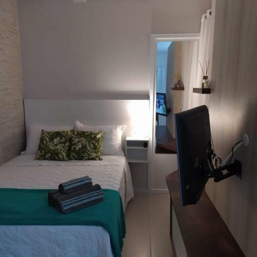 Apartamento Loft Encantador B - 8 Km de Floripa