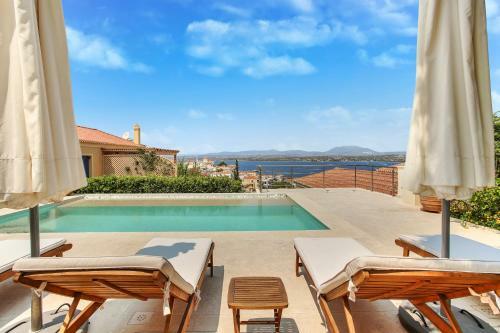 The Great Gatsby 6br Villa Overlooking Spetses Old Town