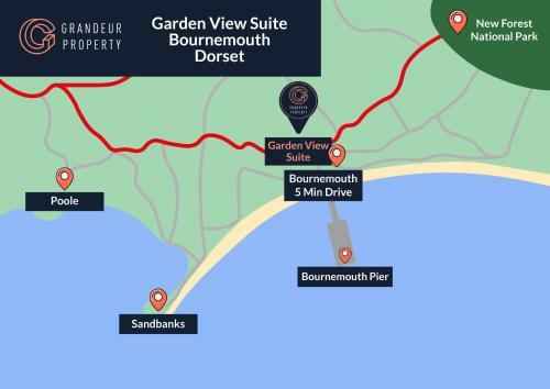 Apartamento 1 Bed Lux Garden Flat Central Bournemouth Parking