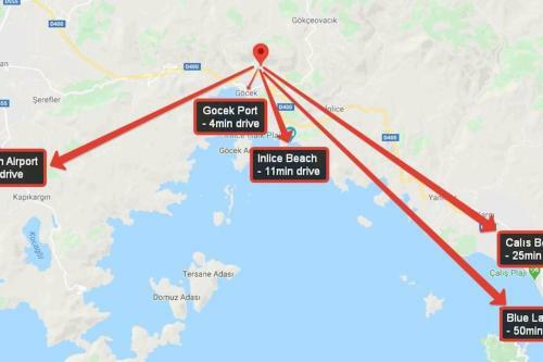 Apartamento Amazing Duplex With Fascinating View And Shared Pool In Gocek