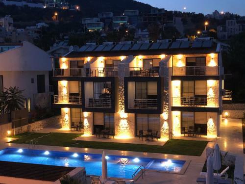 Stone House Apart 2 In Kalkan Mit Poolterrasse