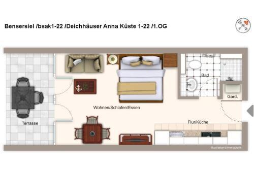 Apartamento Deichh�user Anna K�ste Deichh�user Anna K�ste 1-22
