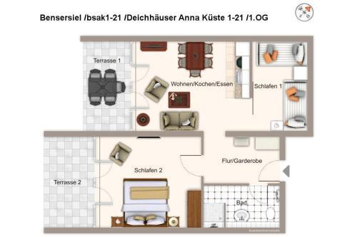 Apartamento Deichh�user Anna K�ste Deichh�user Anna K�ste 1-21