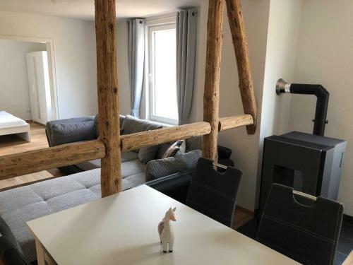 Apartamento Ferienwohnung Alpakas Im Nebel