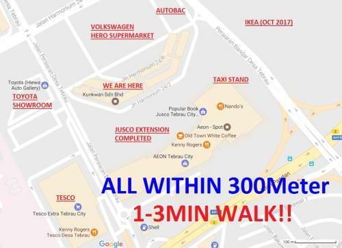 Apartamentos Homestay@aeon Desa Tebrau