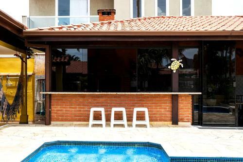 Caraguatatuba Casa Com Piscina, Churrasq E Wifi