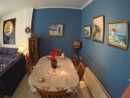 Blue & White Maisonette Over The Sea Near Sounio