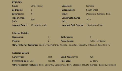 Walk 700m To Kamala Beach Comfortable And Spacious Two-story Villa