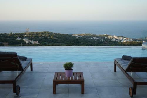 Eva Villas East, With Infinity Pool & And Panoramic Sea View