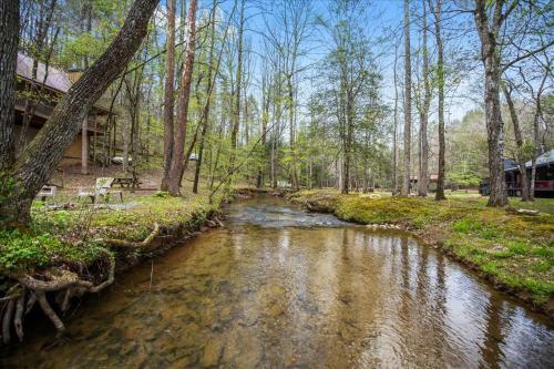 Bear Necessities - Cozy Cabin Beside Briar Creek, Fire Pit, Wifi, Pet Friendly