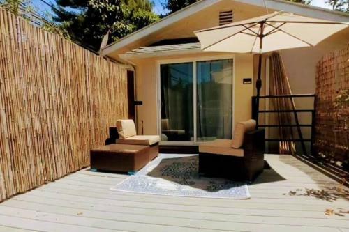 Hillside Bungalow 1bd 1bt House Bel Air + Parking