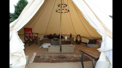 Home Farm Glamping Bell Tents With Log Burner And Fire Pit