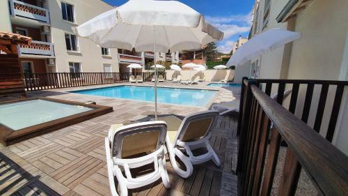 Apartamento La Terrasse de L'imbut - Climatisation & Piscine