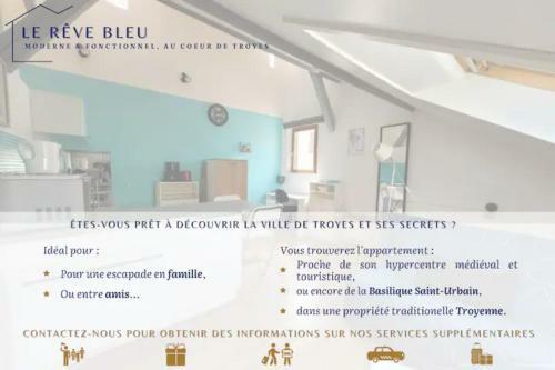 Apartamento ? The Blue Dream ? Traditional & Central ? Troyes