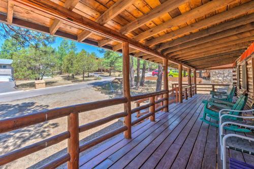 Rustic Ruidoso Cabin With Hot Tub, Deck And Grill