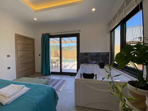 Remarkable Villa With Jacuzzi, Private Pool And Backyard In Fethiye