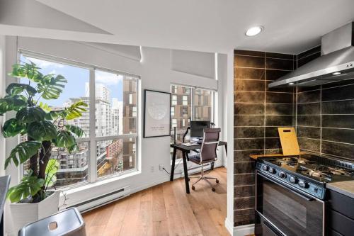 Apartamento Rare Find Loft With Fireplace @ Central Downtown
