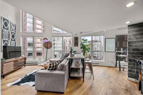 Apartamento Rare Find Loft With Fireplace @ Central Downtown