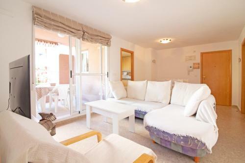 Practico Apartamento Con Piscina En Residencial Brezo Canet