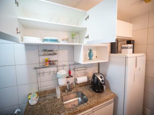 Apartamento Studio Da Praia Vista Mar 2 Suites Completa