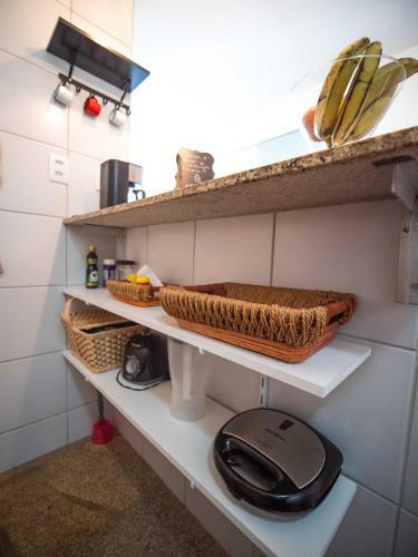 Apartamento Studio Da Praia Vista Mar 2 Suites Completa