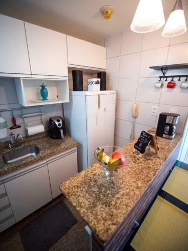 Apartamento Studio Da Praia Vista Mar 2 Suites Completa