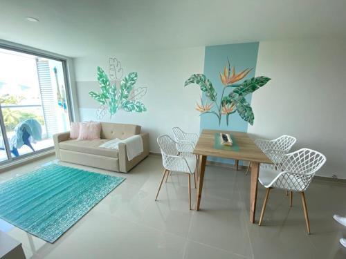 Lindo Apartamento En Rodadero Sur Piso 2