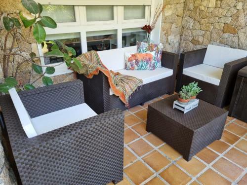Chalet En El Centro de Baiona Con Vistas Y Piscina