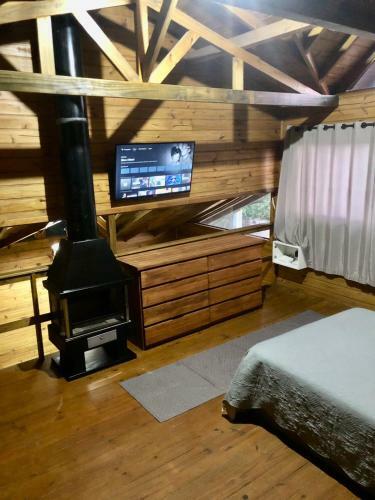 Chal� Com Lareira No Centrinho Do Rosa