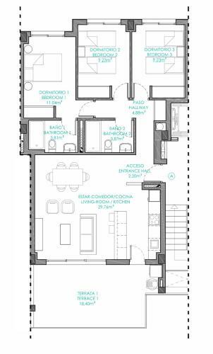 3 Bed Apartment 4 Min Walk To Arenal Beach, Javea