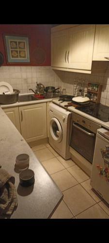 Room With Saloon And Kitchen