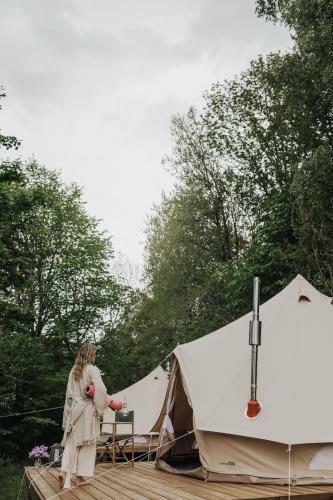 Lyxig Glamping I Naturreservat Ink. Frukost