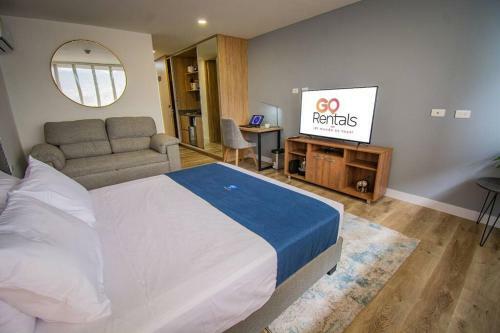 Apartamento Top Floor Studio! Poblado, A/c, Coworking, Gym 1416